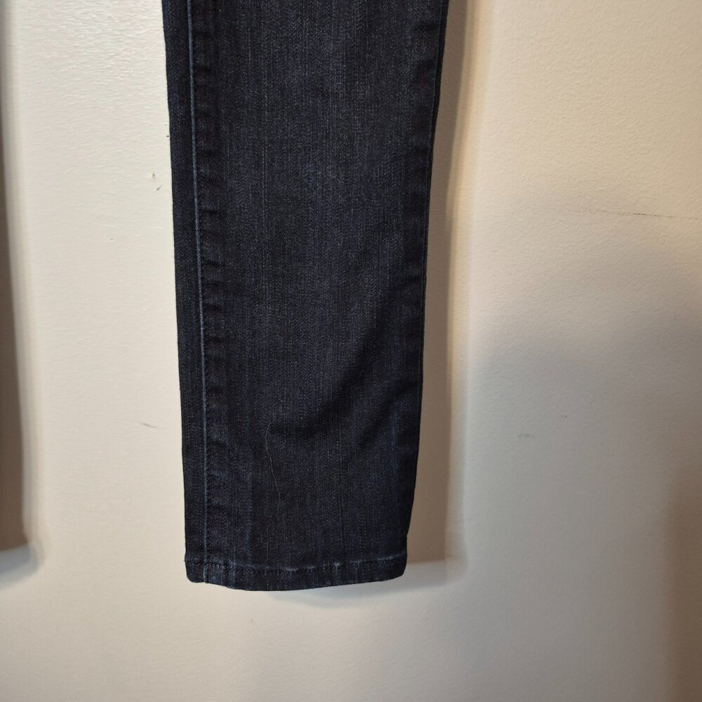 Tory Burch Dark Blue Denim Jeans with Gold Hardware Long Size 26 - Picture 6 of 13